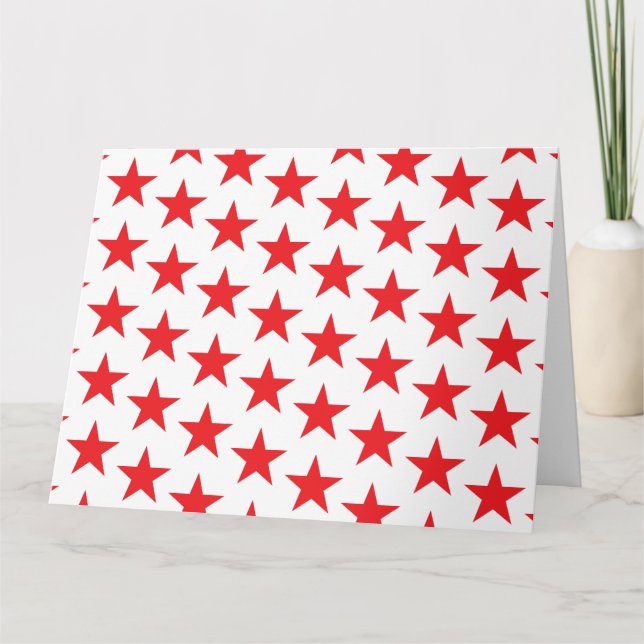 Stars Mönster 14 Tack Kort (Framsida)