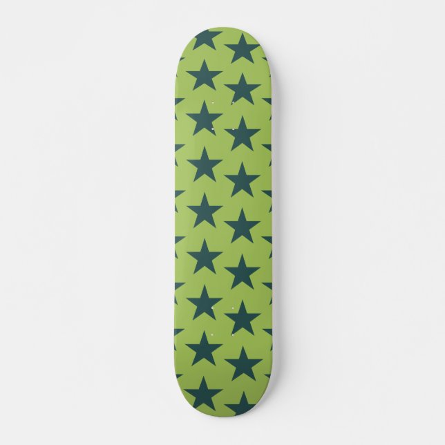 Stars Mönster 18 Mini Skateboard Bräda 18,5 Cm (Framsida)