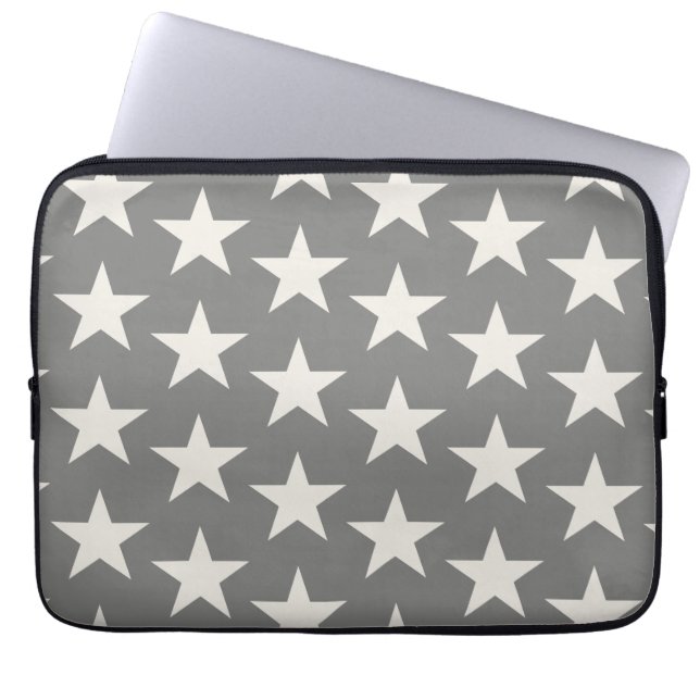 Stars Mönster 2 Laptop Fodral (Framsidan)