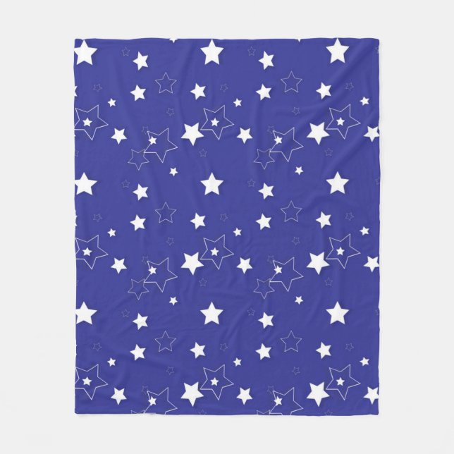 Stars mönster fleecefilt (Framsidan)