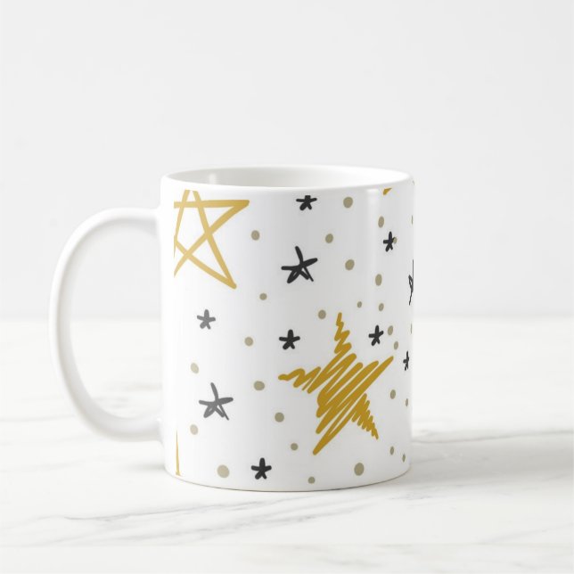 Stars mönster kaffemugg (Vänster)
