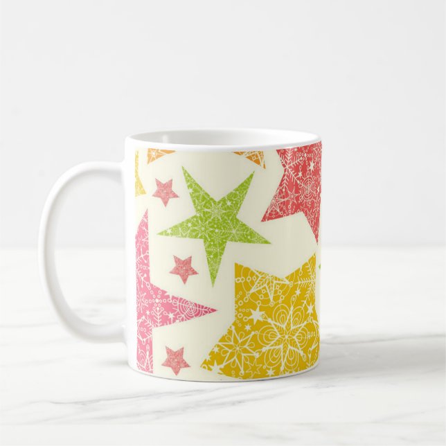 Stars mönster kaffemugg (Vänster)