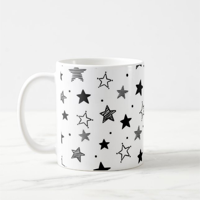 Stars mönster kaffemugg (Vänster)