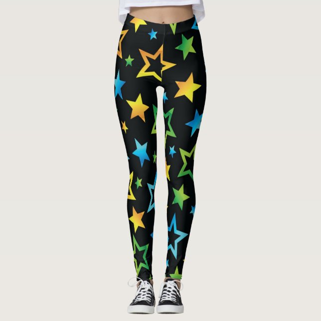 Stars mönster leggings (Framsida)