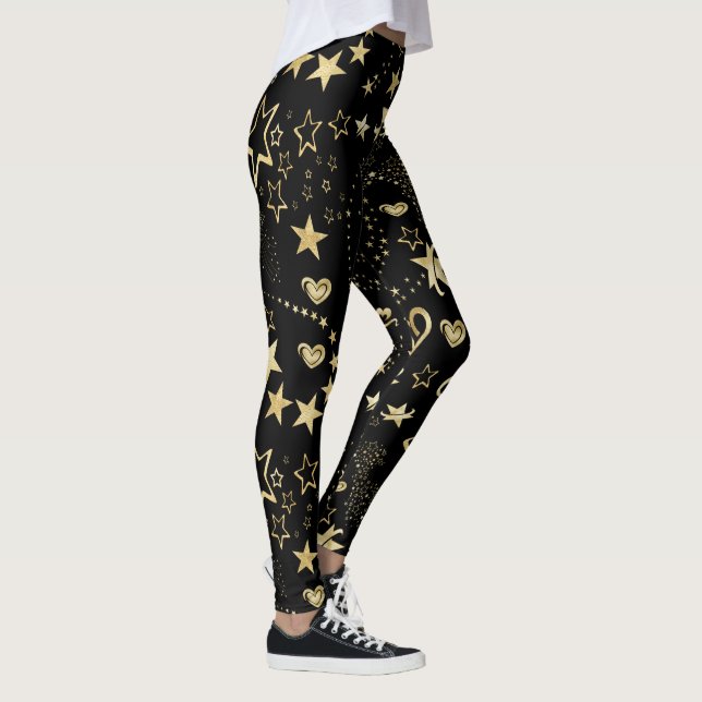Stars Mönster Leggings (Höger)