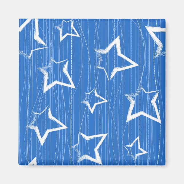 Stars mönster magnet (Framsidan)