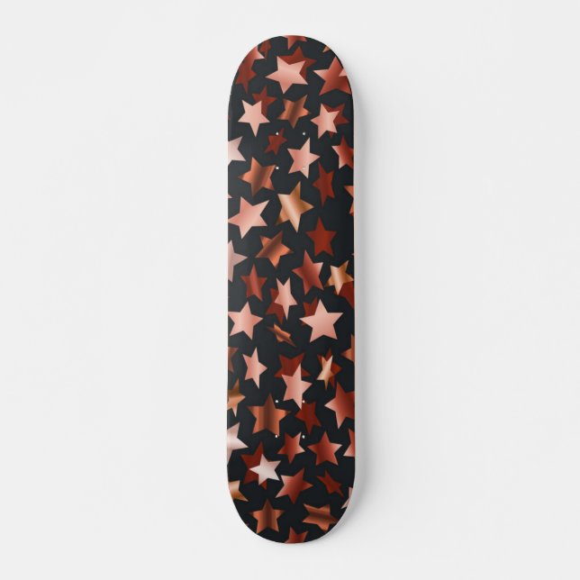 Stars mönster mini skateboard bräda 18,5 cm (Framsida)