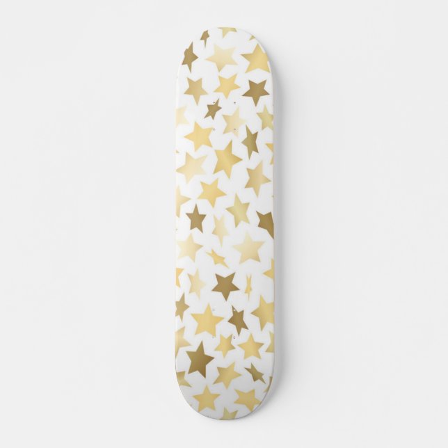 Stars mönster mini skateboard bräda 18,5 cm (Framsida)