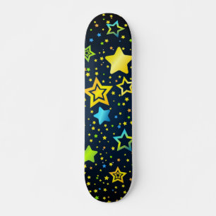 Stars mönster mini skateboard bräda 18,5 cm