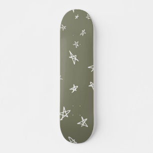 Stars mönster mini skateboard bräda 18,5 cm