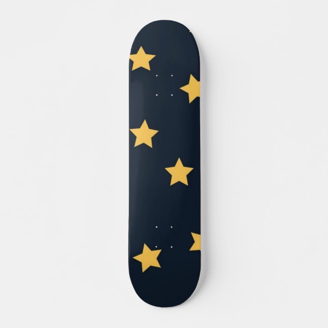Stars mönster mini skateboard bräda 18,5 cm (Framsida)