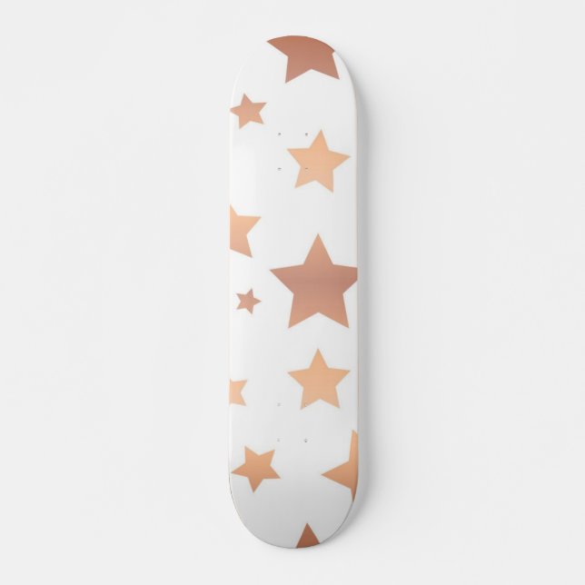 Stars mönster mini skateboard bräda 18,5 cm (Framsida)