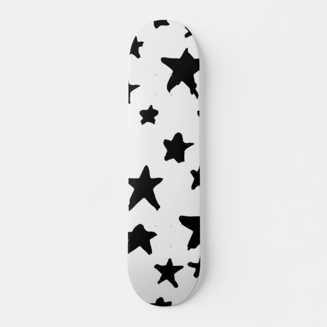 Stars mönster mini skateboard bräda 18,5 cm (Framsida)