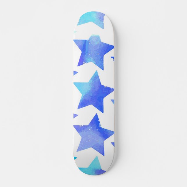 Stars mönster mini skateboard bräda 18,5 cm (Framsida)