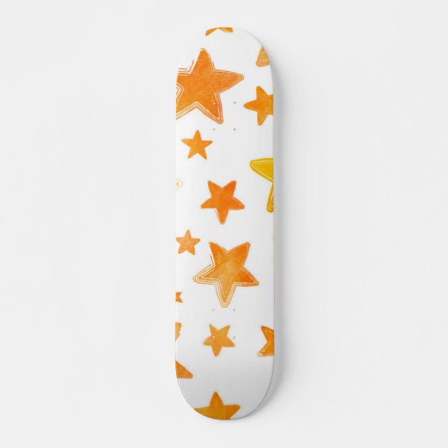 Stars mönster mini skateboard bräda 18,5 cm (Framsida)
