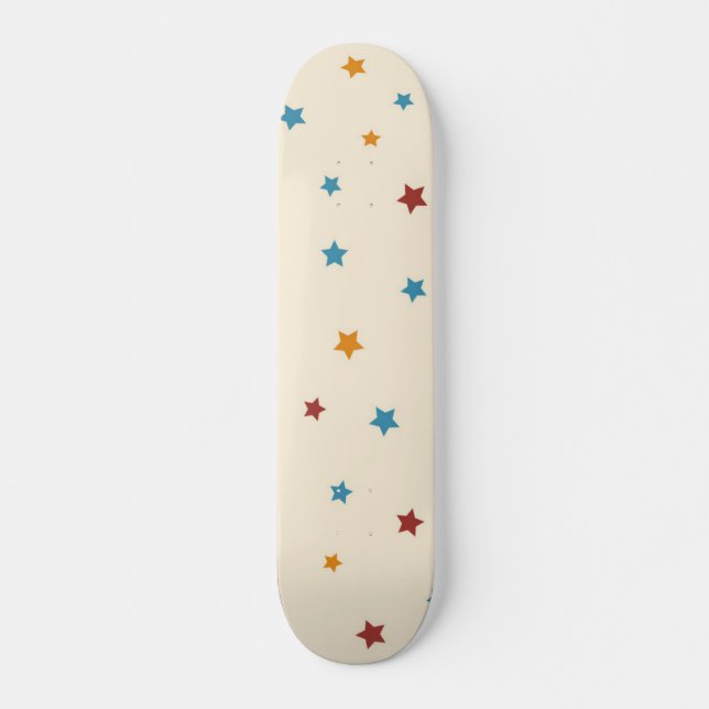 Stars mönster mini skateboard bräda 18,5 cm (Framsida)