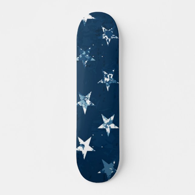 Stars mönster mini skateboard bräda 18,5 cm (Framsida)