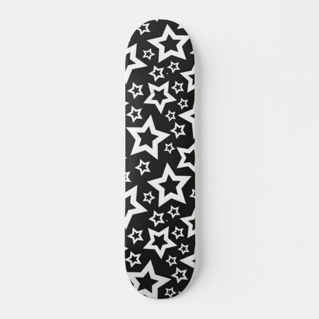 Stars mönster mini skateboard bräda 18,5 cm (Framsida)
