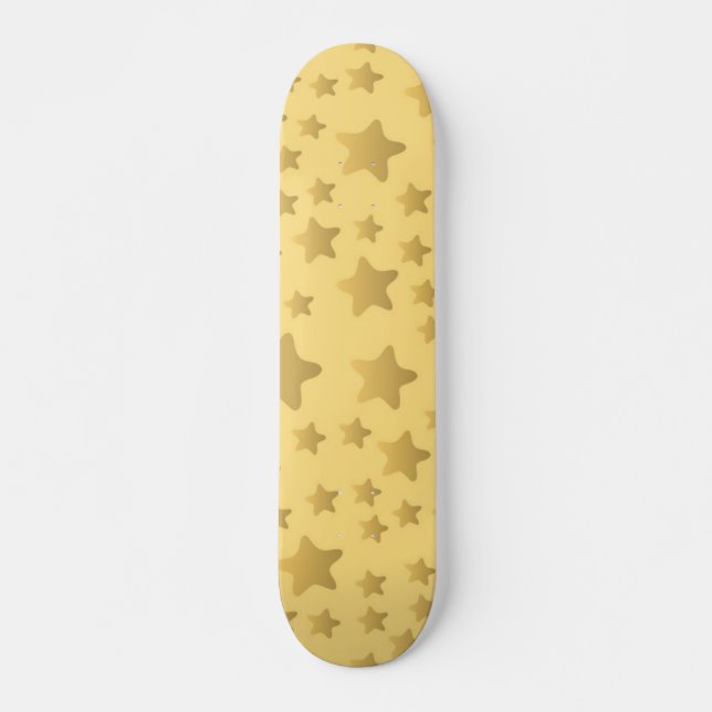 Stars mönster mini skateboard bräda 18,5 cm (Framsida)