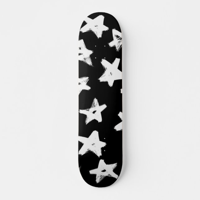 Stars mönster mini skateboard bräda 18,5 cm (Framsida)