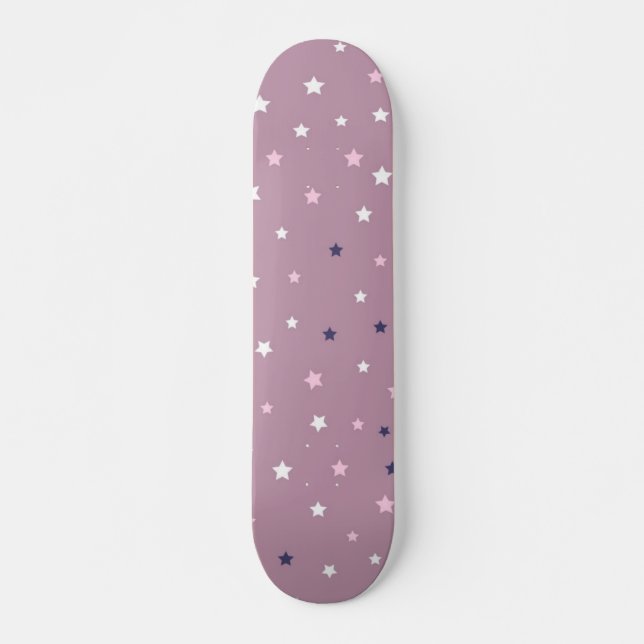 Stars mönster mini skateboard bräda 18,5 cm (Framsida)
