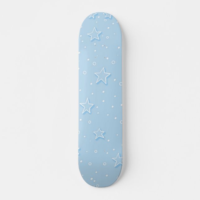 Stars mönster mini skateboard bräda 18,5 cm (Framsida)