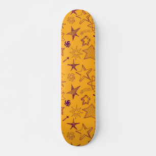 Stars mönster mini skateboard bräda 18,5 cm