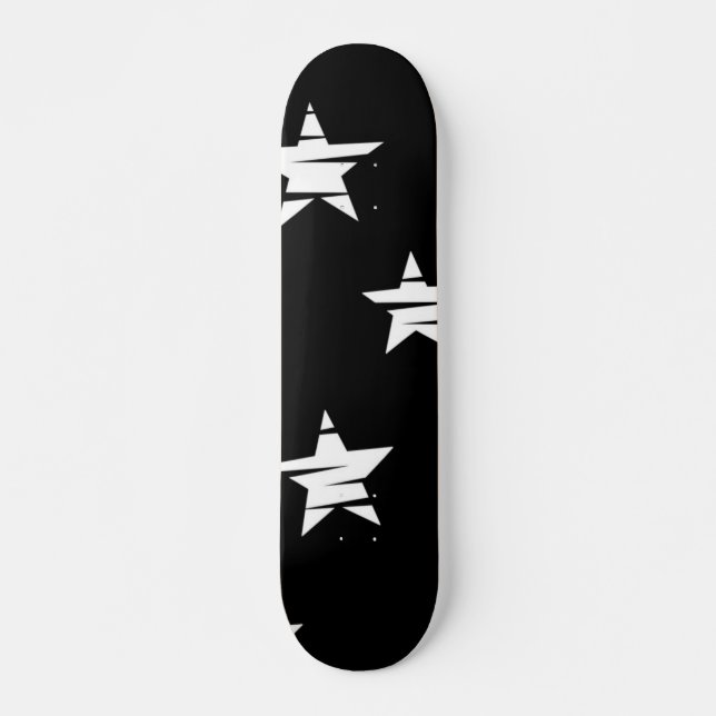 Stars mönster mini skateboard bräda 18,5 cm (Framsida)