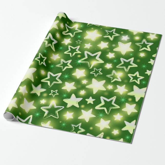 Stars mönster presentpapper (Utrullad)