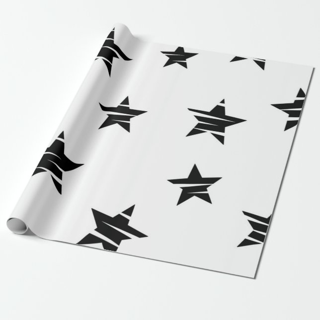 Stars mönster presentpapper (Utrullad)