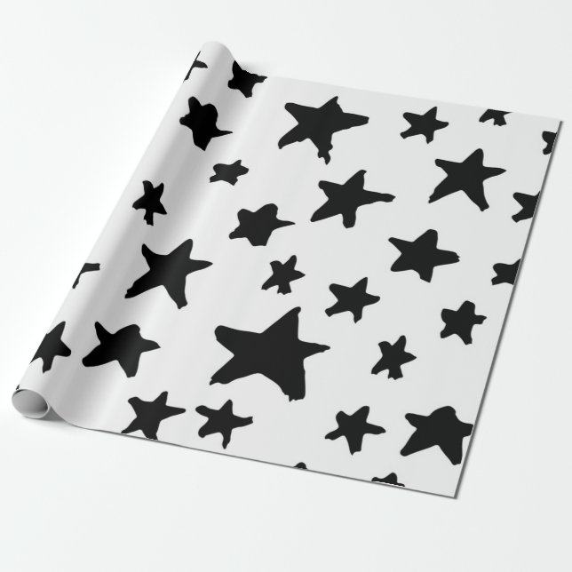 Stars mönster presentpapper (Utrullad)