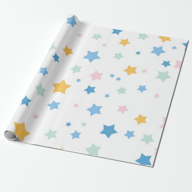 Stars mönster presentpapper (Utrullad)