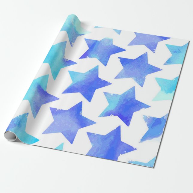 Stars mönster presentpapper (Utrullad)