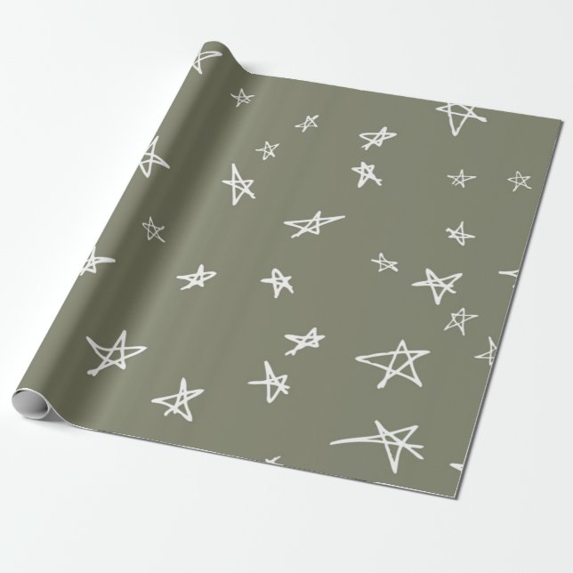 Stars mönster presentpapper (Utrullad)