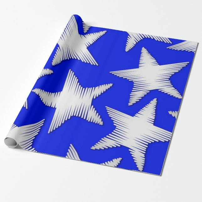 Stars mönster presentpapper (Utrullad)