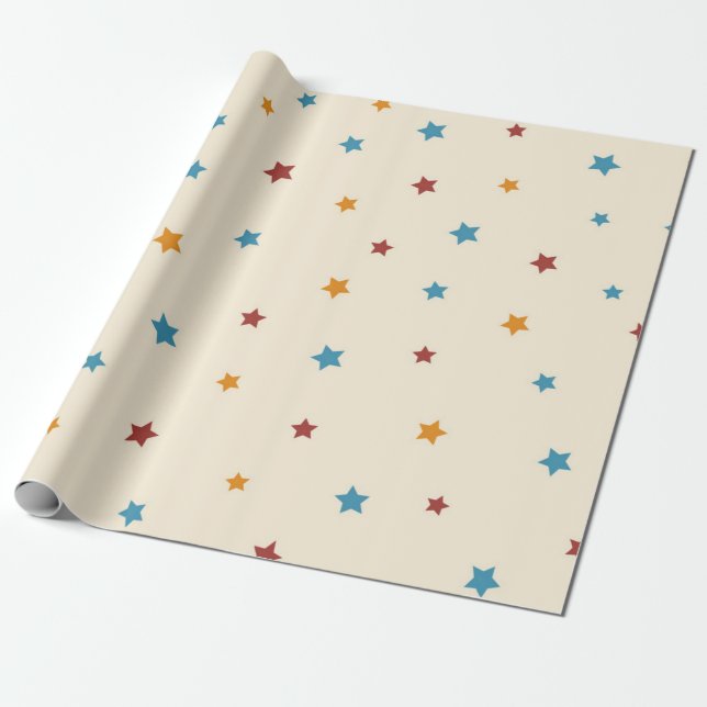 Stars mönster presentpapper (Utrullad)