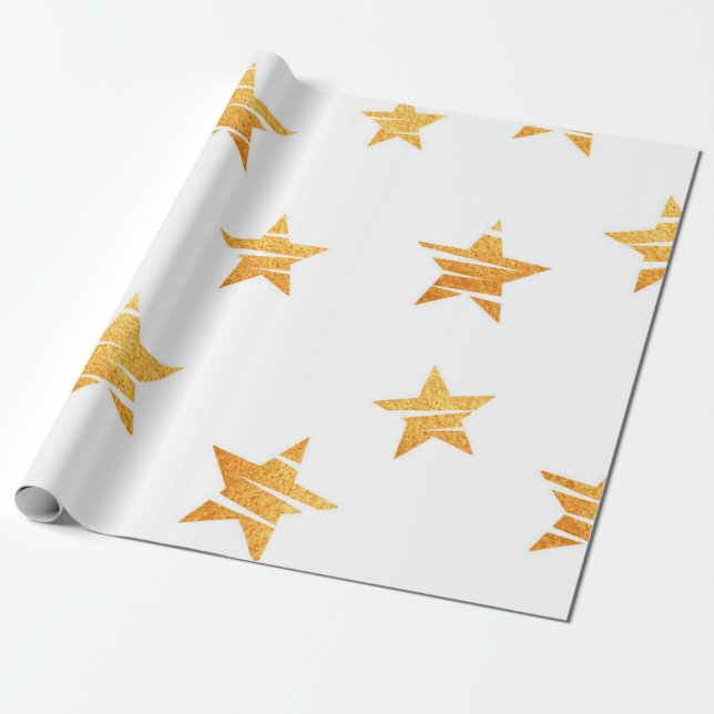 Stars mönster presentpapper (Utrullad)