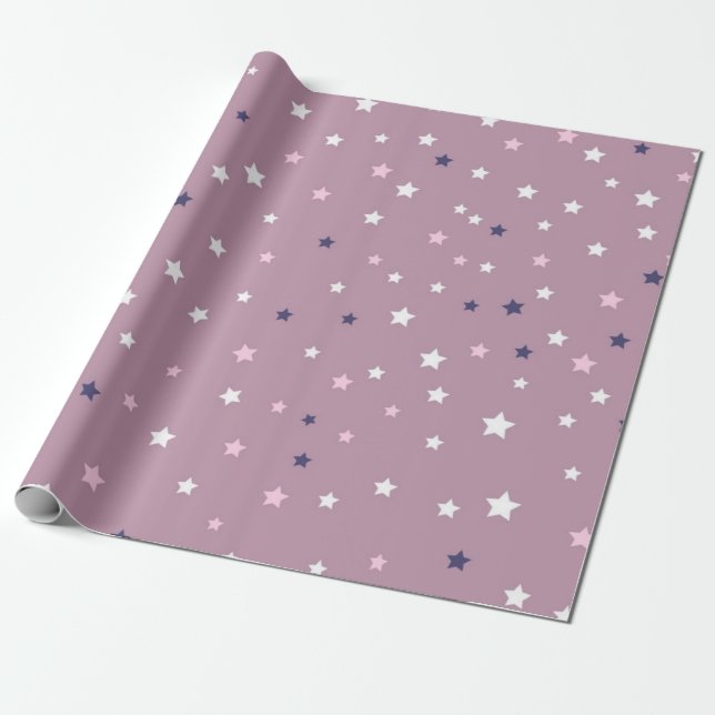 Stars mönster presentpapper (Utrullad)