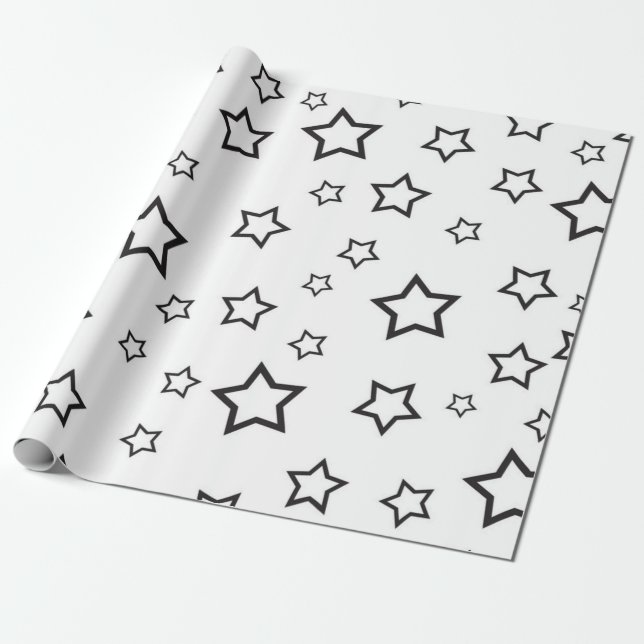 Stars mönster presentpapper (Utrullad)
