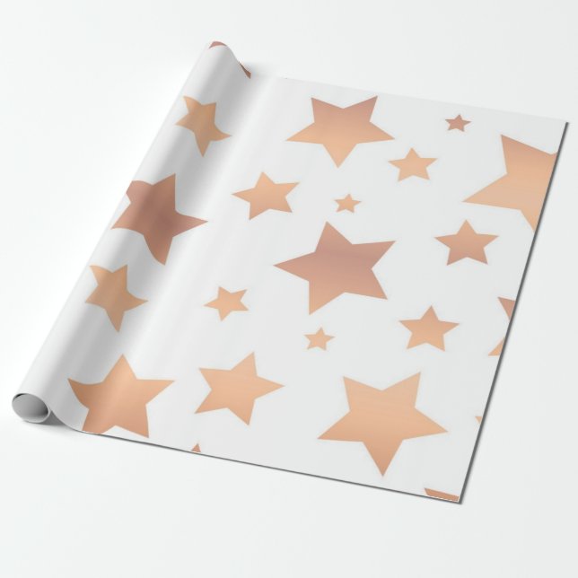 Stars mönster presentpapper (Utrullad)