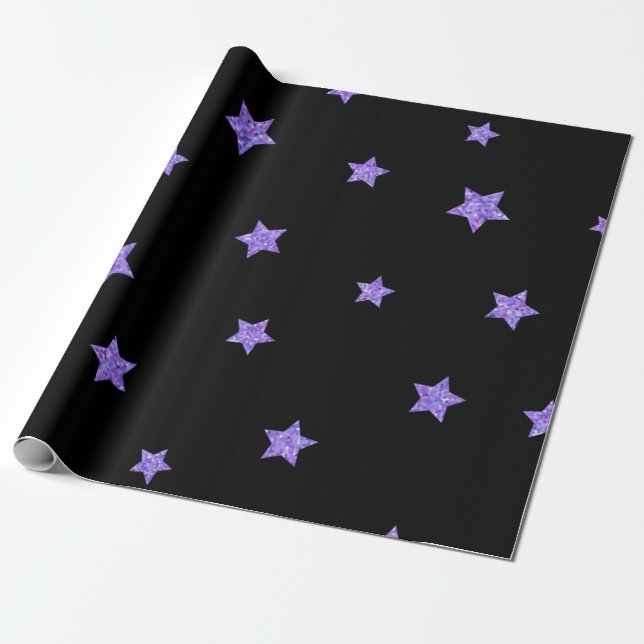 Stars mönster presentpapper (Utrullad)