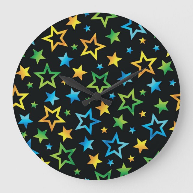 Stars mönster stor klocka (Framsida)