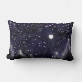Stars night himlar twinkle ljus måne Starry Night Lumbarkudde