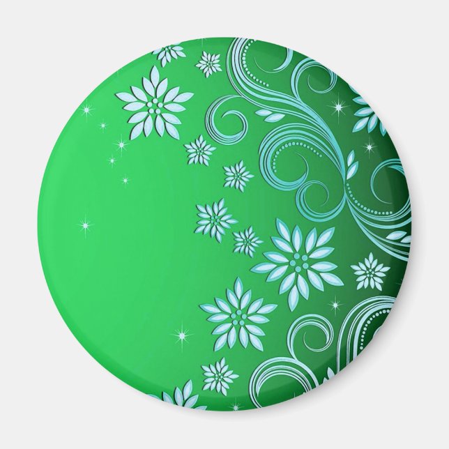 Stars och blommor 4 magnet (Framsidan)