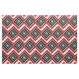 Stars och fyrkanter Chevron Fabric Tyg
