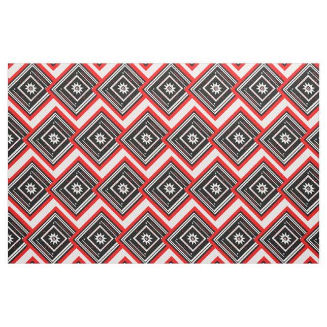 Stars och fyrkanter Chevron Fabric Tyg (Fat Quarter)