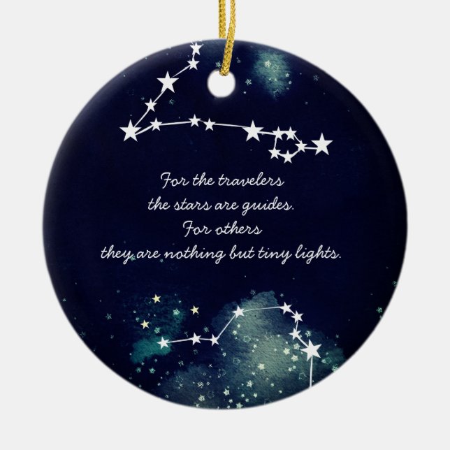 Stars och Little Prince Ornaments Julgransprydnad Keramik (Framsidan)