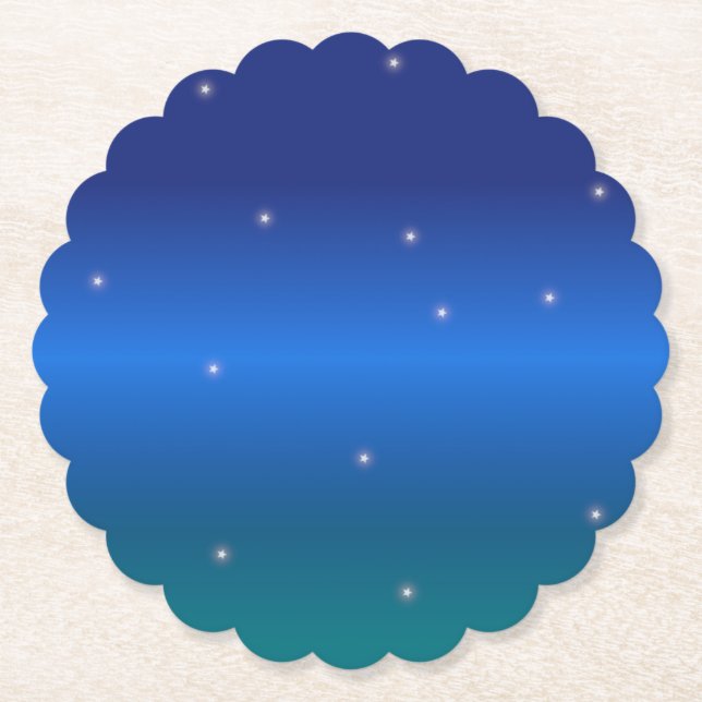 Stars och nattverks Himlar Winter Magic Underlägg Papper (Framsida)