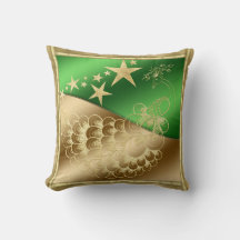 Stars och Peacock Dekorativ kudde