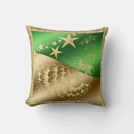 Stars och Peacock Dekorativ kudde